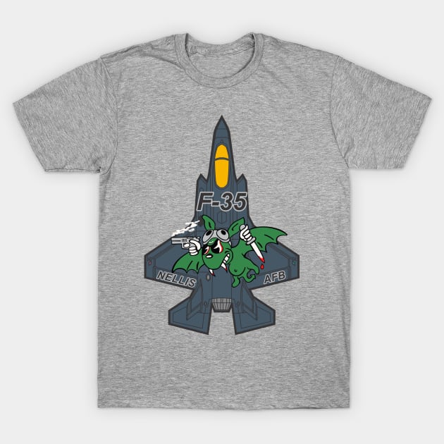 F-35A Lightning II - Green Bats T-Shirt by MBK